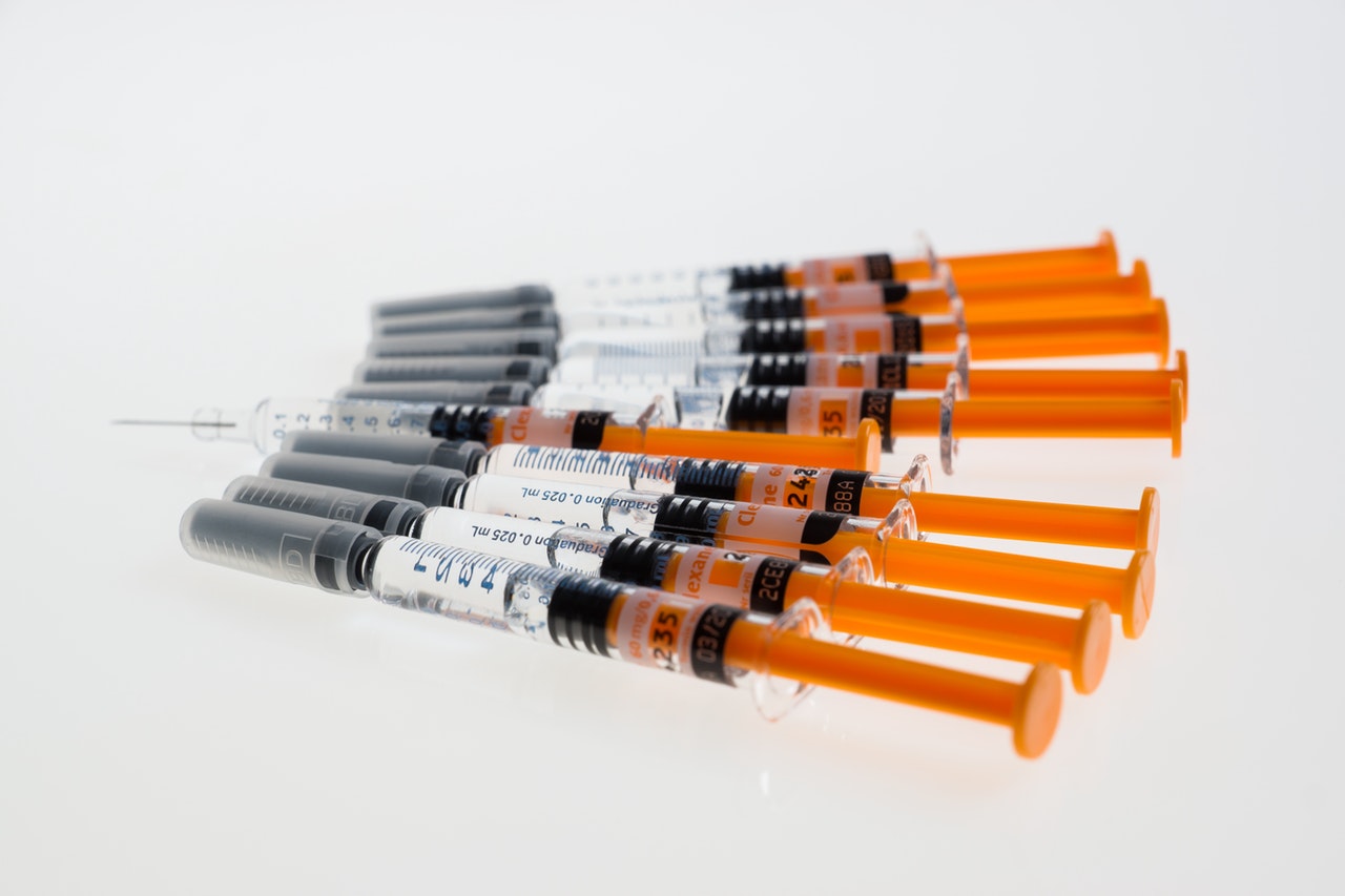 orange syringes